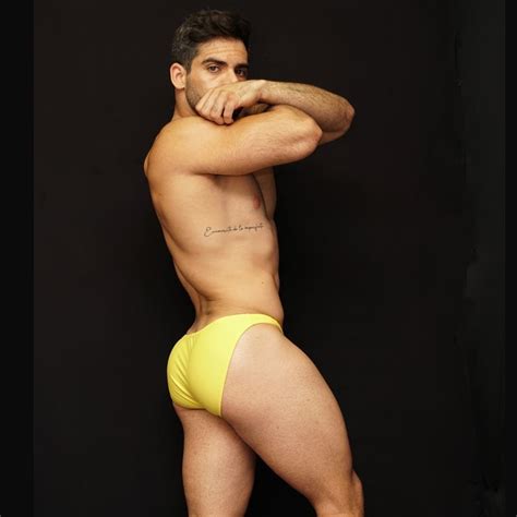 Men Bikini Brief Microfiber Yellow Color Size S
