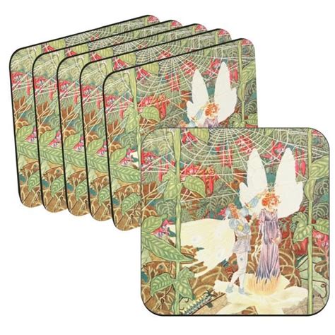 Sous Verre Liège Lot de 6 La Petite Poucette Les Contes d Andersen