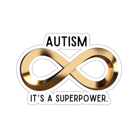 Autism Infinity Symbol Superpower Sticker - Etsy