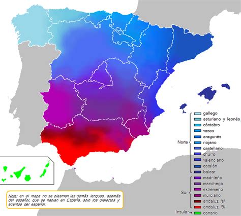 Spanish dialects in Spain [695x626] : r/MapPorn