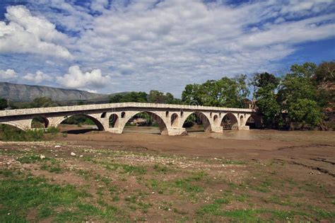 Vintage Bridge in Berat City, Albania Stock Photo - Image of town ...