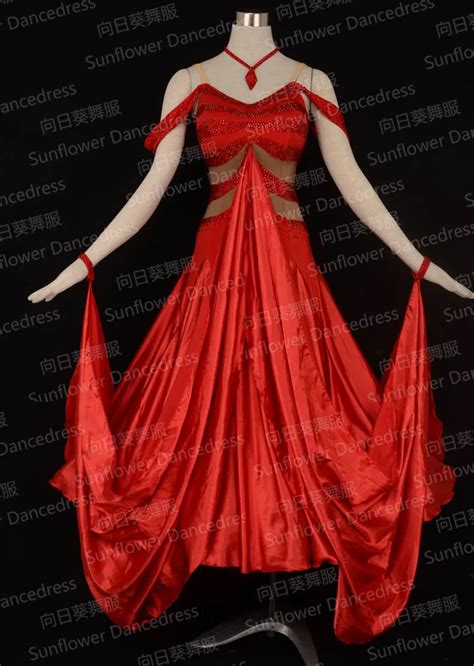 New Competition Organza Ballroom Standard Dance Dress Ballroom Dance