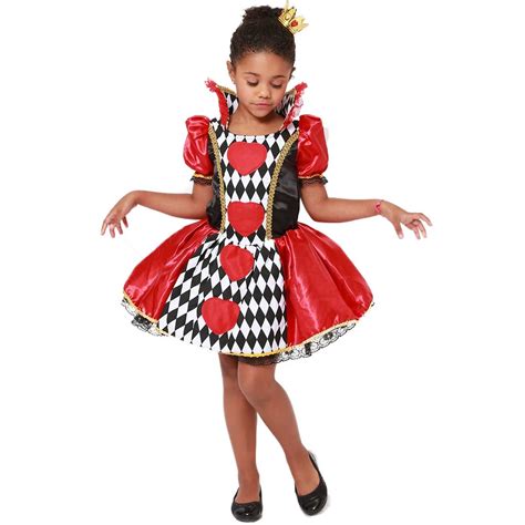 Rainha De Copas Fantasia Infantil - Fantasia Rainha de Copas Alice Halloween Infantil