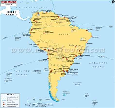 South America Airport Map