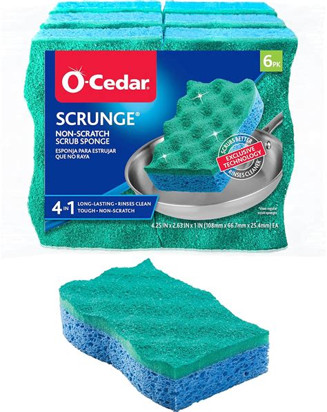 O Cedar Multi Use Scrunge Scrub Sponge Pack Of 6 Amazon Mx