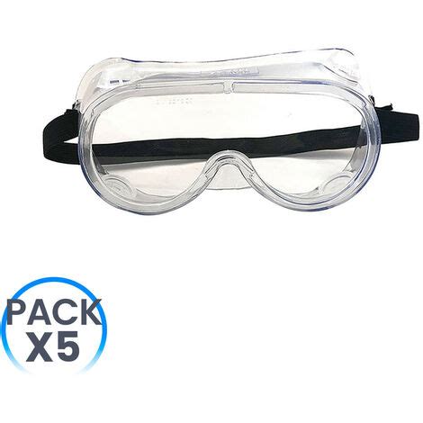 Lot 5 Lunettes de protection intégrale Transparent O91