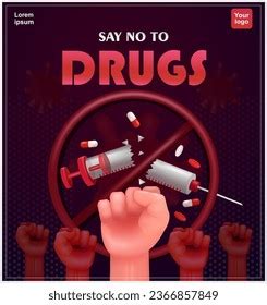 drug awareness poster design royalty  images stock