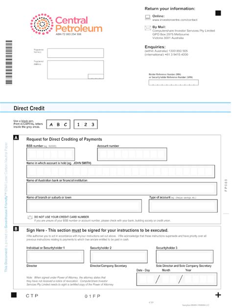 Fillable Online Direct Credit Formpdf Fax Email Print Pdffiller