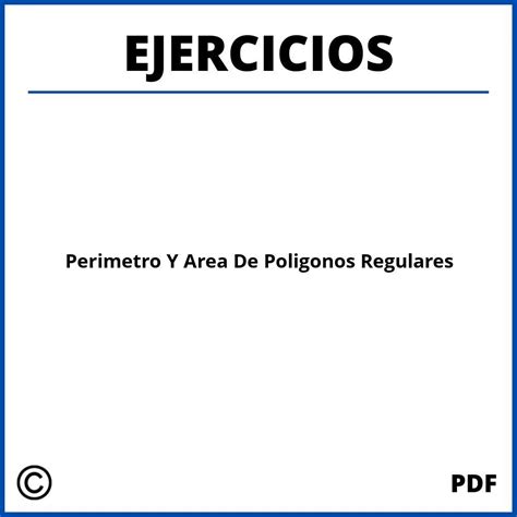 Perimetro Y Area De Poligonos Regulares Ejercicios 1300 The Best Porn