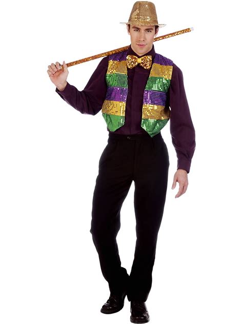 Sequin Unisex Mardi Gras Vest Mardi Gras Outfits Mardi Gras Dress