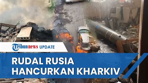 Rusia Luncurkan Rudal Di Kota Kharkiv Saat Masyarakat Sipil Antre Di