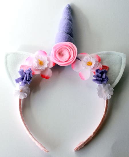 Ideia Para Tiara De Unicornio Bando Flanel Unicorn Head Birthday