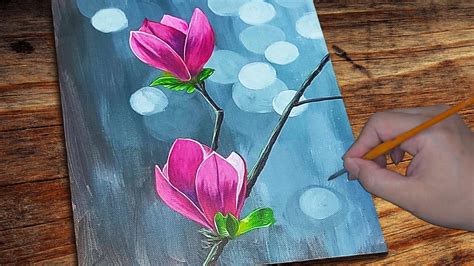 Easy Flower Painting For Beginners / Flower Painting Step By Step /Art ...