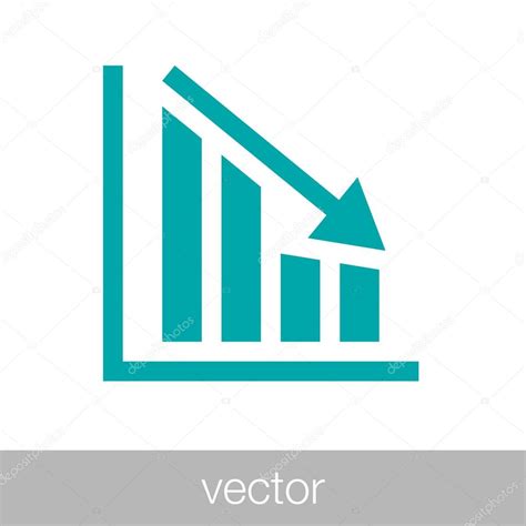 Declining Graph Icon Declining Chart Icon — Stock Vector © Mr Graphic Designer 85313132