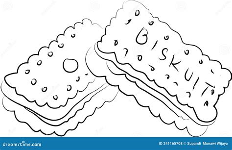 Food Design Creative Line Art Black and White Stock Vector ...