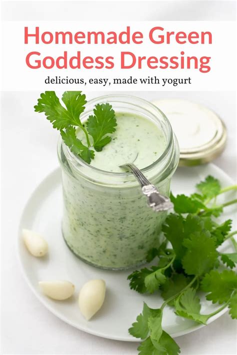 Homemade Green Goddess Dressing Slender Kitchen Green Goddess