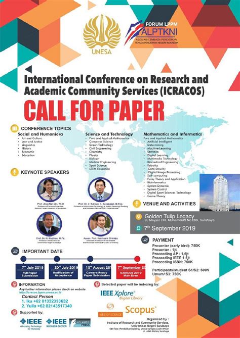 Call For Paper International Conference On Research And Academic