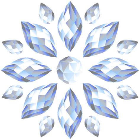 Crystal Flower Transparent PNG Clip Art Image | Gallery Yopriceville ...