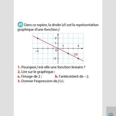 Dans Ce Rep Re La Droite D Est La Repr Sentation Graphique Dune