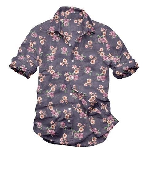 Camisa Con Estampado Floral Para Hombre Foto Premium