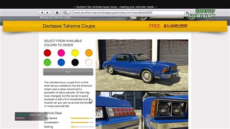 Gta Dlc Vehicle Customization Declasse Tahoma Coupe Los Santos