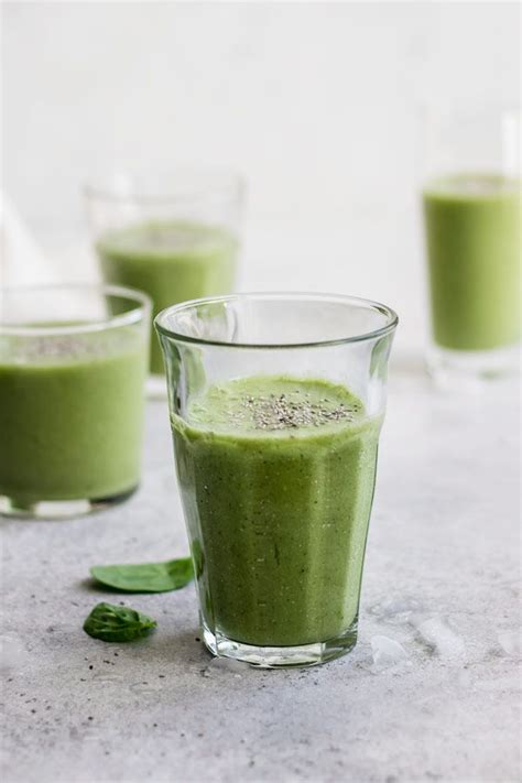 5 Ingredient Healthy Breakfast Green Smoothie Recipe Choosing Chia