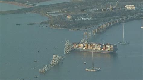 Baltimore S Key Bridge Collapses After Hit By Cargo Ship Sending Vehicles Into Water Komo News