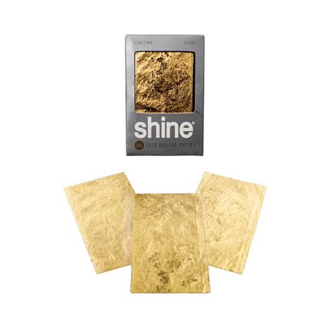 Shine 24K Gold 1 1/4 Papers l 24K Gold Rolling Papers Near Me – Up N Smoke