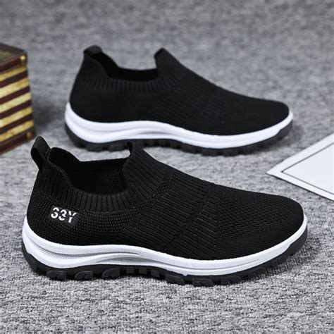 Slip On Shoes For Men Sale Comfortable Walking Shoes Male Rubber Shoes Korean Fashion Loafer ...