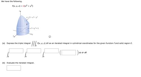 Solved We Have The Following F X Y Z 2 X2 Y2 Z 2 X