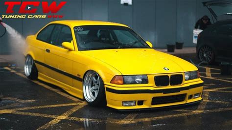 Yellow Bmw E36 M3 Bagged Tuning Project By Alex Youtube