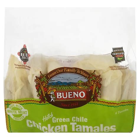 Bueno Tamale Green Chile Chicken 18 Oz Randalls