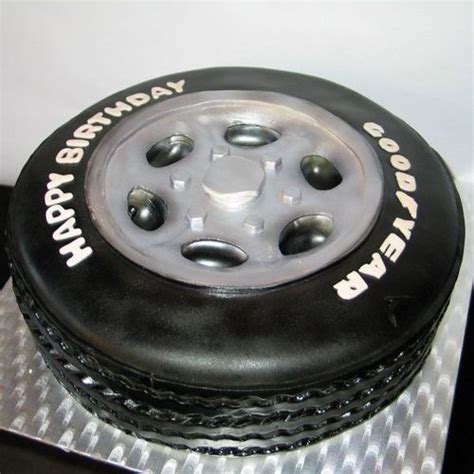 A Beautiful Good Year Tire And Wheel Birthday Cake Oh How Sweet Love