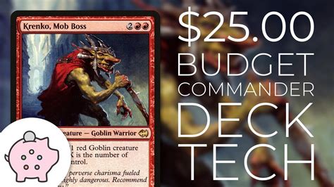 Krenko Mob Boss Edh Budget Deck Tech 25 Tribal Magic The