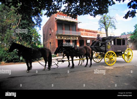 The old Wells Fargo Express Office at Columbia State Historic Park in ...