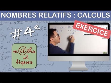 E Produit Et Quotient De Nombres Relatifs Exercices En Vid O Maths