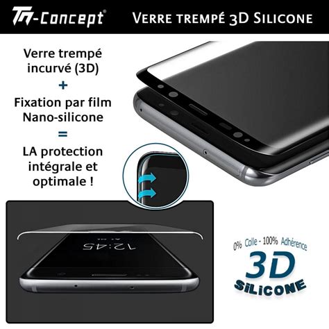 Tm Concept Verre Trempé 3d Samsung Galaxy S20 Noir Adhérence 100