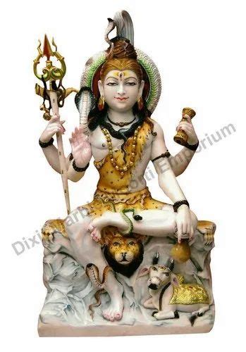 Hindu Marble Lord Shiva Statue For Temple Size 1 5 Feet At Rs 15000