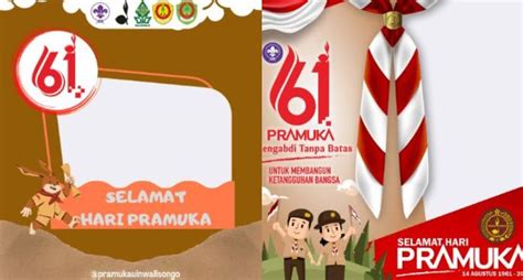 Link Twibbon Hari Pramuka Ke Tahun Desain Unik Dan