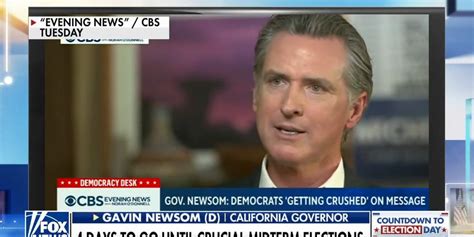 Gavin Newsom Says Dems Getting Crushed On Midterm Messaging Fox