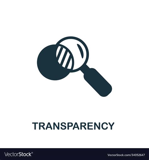 Transparency Icon Simple Element From Business Vector Image