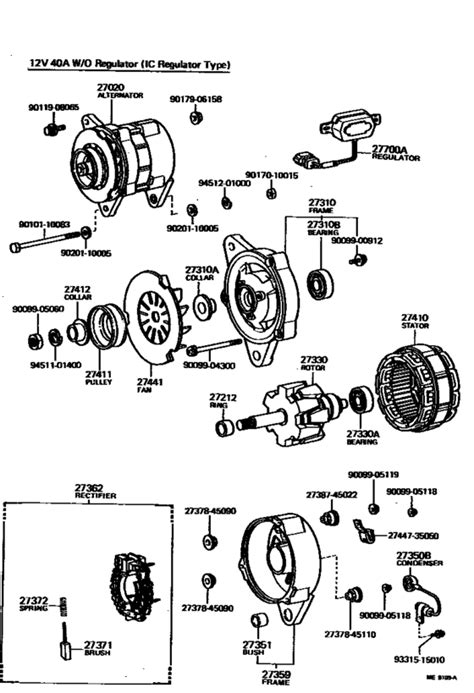 Toyota Pickup Alternator Wiring Diagram