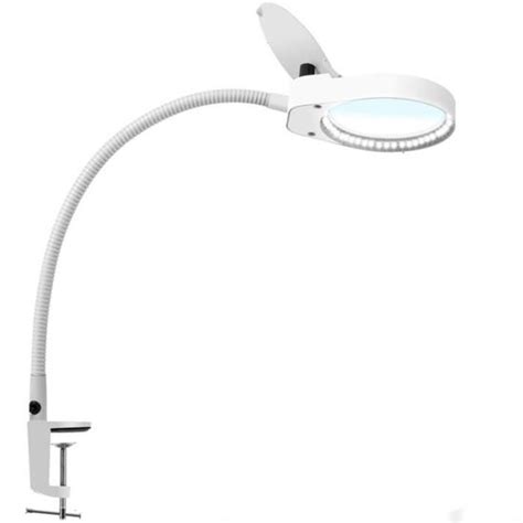 Lampe Loupe Led Aihontai Blanc X X Pince M Tallique Bras