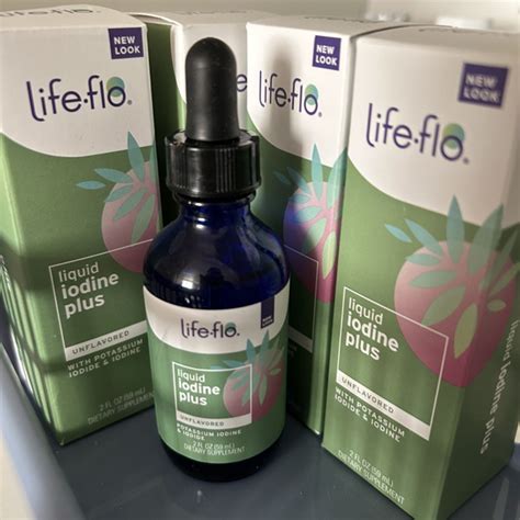 DeliHerb : Life-flo, жидкий йод плюс, 59 мл (2 жидк. унции) LFH-91547 ...