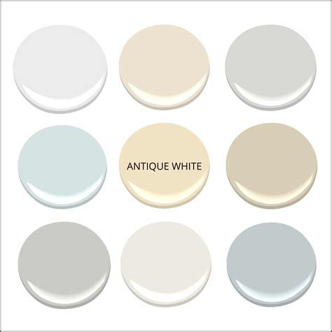 Colours that don't work with Antique White. Colours to AVOID