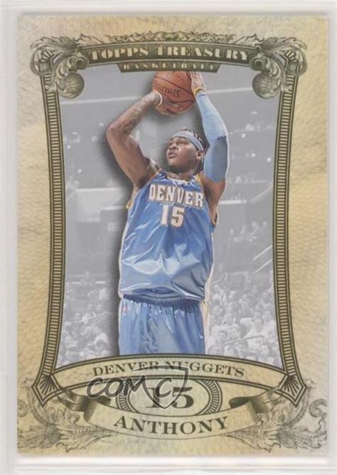 Topps Treasury Rip Cards Silver Ripped Carmelo Anthony