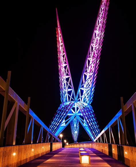 Sundance Pedestrian Bridge I Oklahoma City Inspired By State Bird