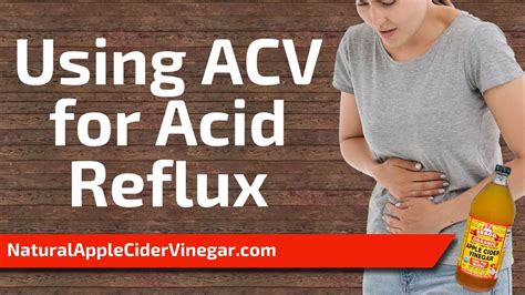 Apple Cider Vinegar For Acid Reflux Cure And Preventative Youtube