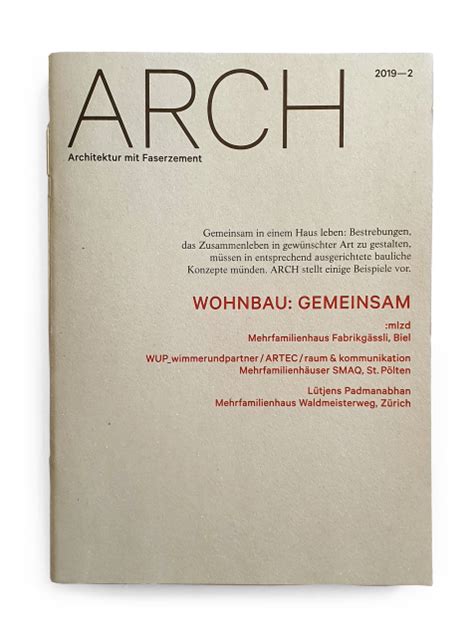 ARCH Wohnbau Gemeinsam Steib Gmür Geschwentner Kyburz Architekten