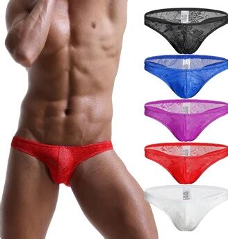 Faringoto Mens Sexy Low Rise Thongs And G Strings Gay Underwear Penis